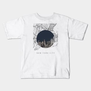 New York City Streets Collage Kids T-Shirt